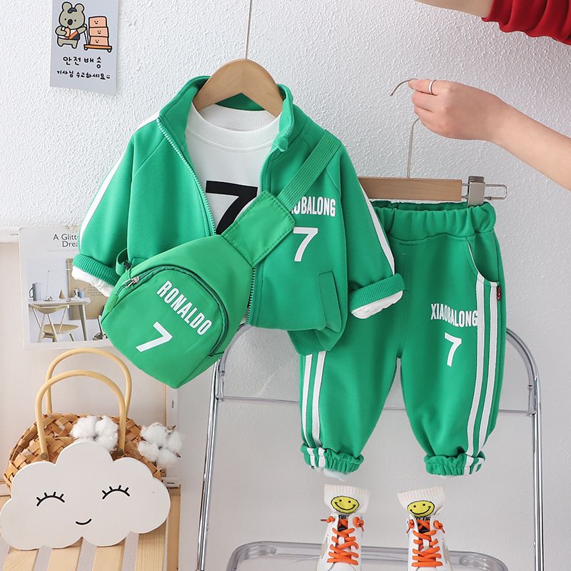 Conjunto de traje formal de 3 piezas para niño: blazer, chaleco y pantalón elegantes para ocasiones especiales (2-7 años) - Mezcla de algodón premium_voghion.com