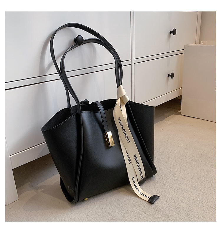 Stor taske Dame taske med stor kapacitet 2023 New Fashion Alsidig skuldertaske Commuter Tote Bag_voghion.com