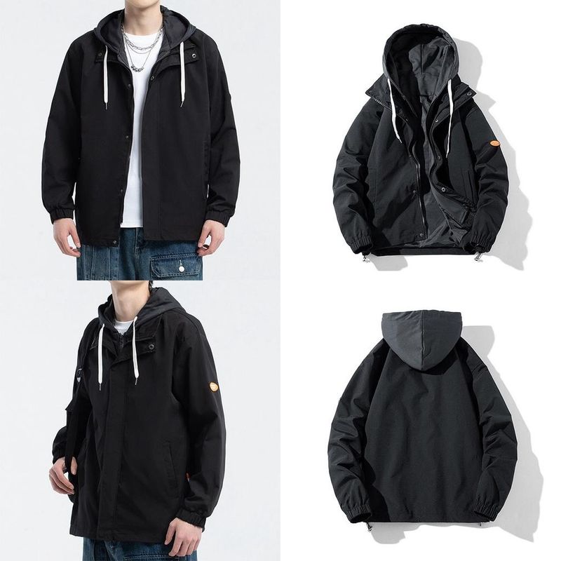 Giacca sportiva unisex da esterno firmata, finta giacca in due pezzi M-4XL B010_voghion.com