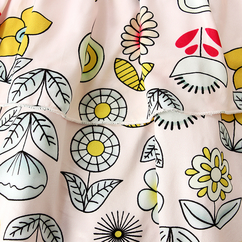 Babykleeder Kanner a Meedercher laangärmlech Blummenkleed Gottesdéngschtkleed + Kappduch zweedeeleg Kannerkleeder Ins_voghion.com