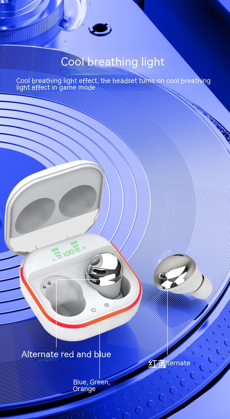 S190 wireless magnetic charging earphones, stereo binaural Bluetooth earphones_voghion.com