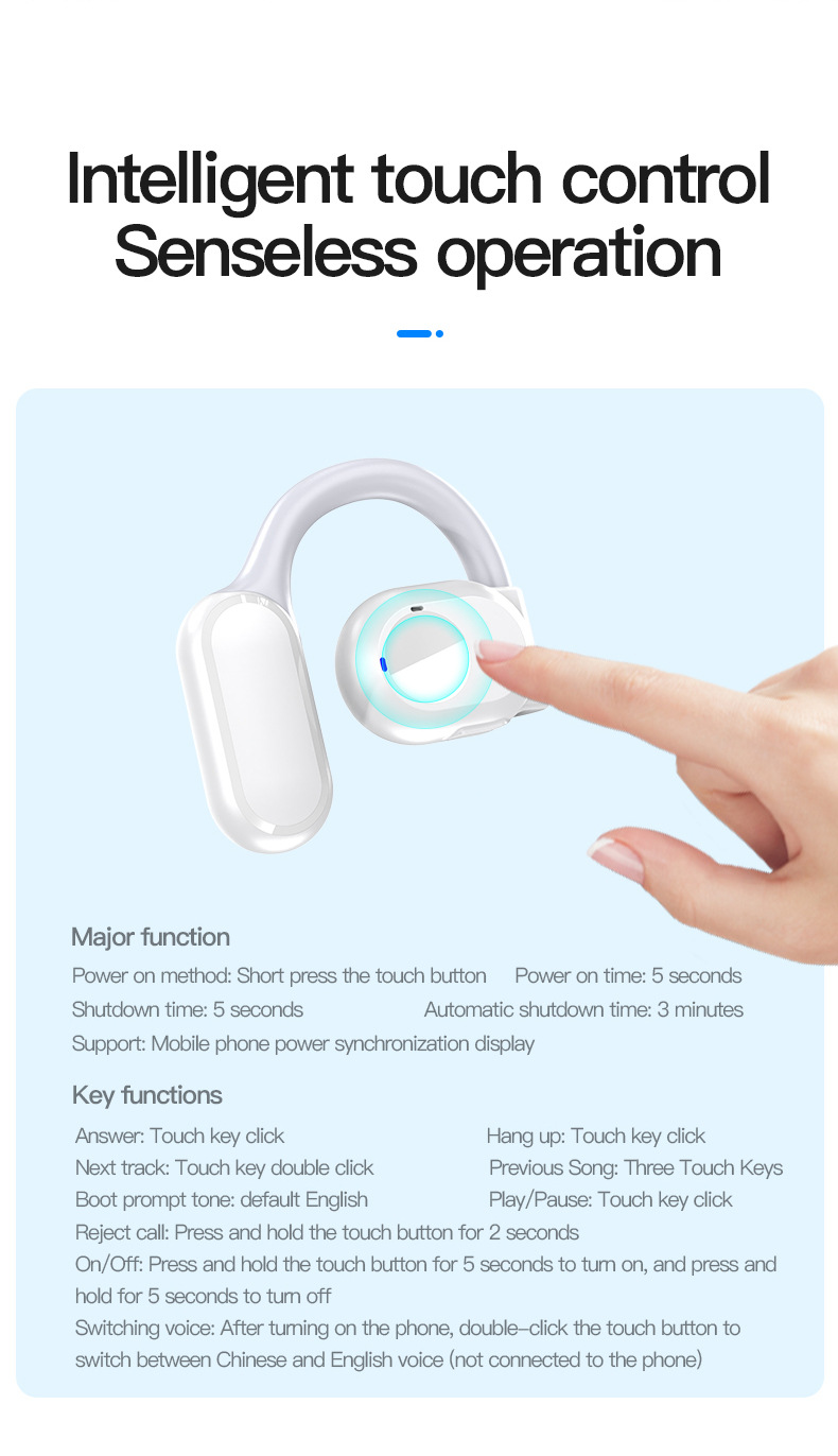 Neues BY99-Bluetooth-Headset, kabelloses Headset, passt nicht ins Ohr, offenes Ohr, hängendes Sport-Business-Headset_voghion.com