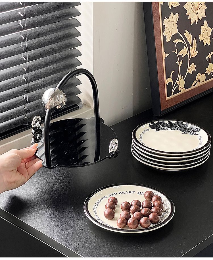 Nordisches Soßenschalen-Set aus Keramik – Minimalistisches, einfarbiges Design, mikrowellengeeignete kleine Teller für Kaffee, Tee und Essen, elegantes Geschenk_voghion.com