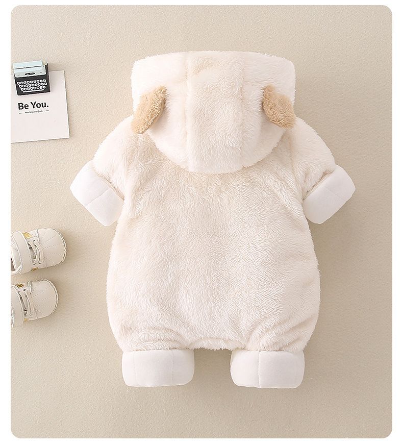Baby höst vinterkläder med extra bomull tjockt hopp, skurna män och kvinnor baby flanell varmt utomhushopp_voghion.com