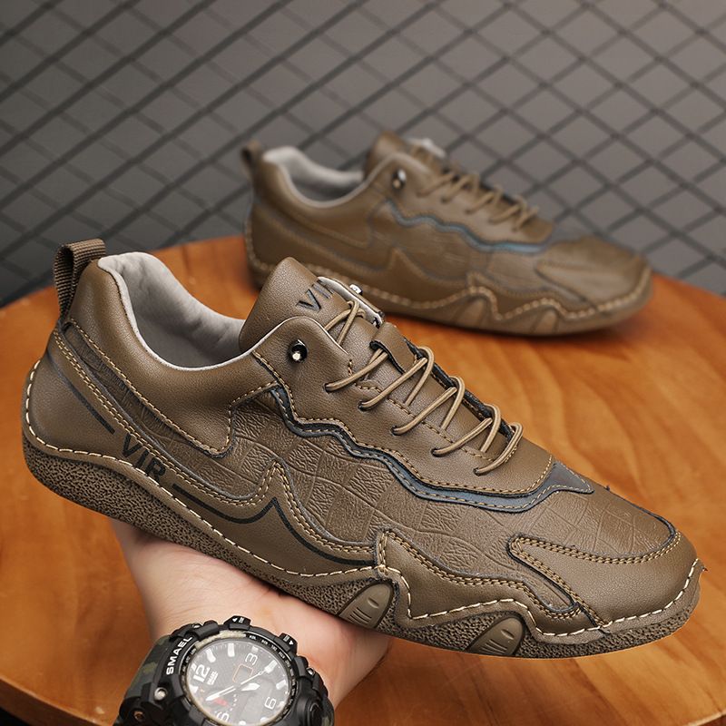 Grandi scarpe da uomo Doudou nuove basse fatte a mano a forma di polpo, scarpe casual alla moda e versatili per uomo_voghion.com