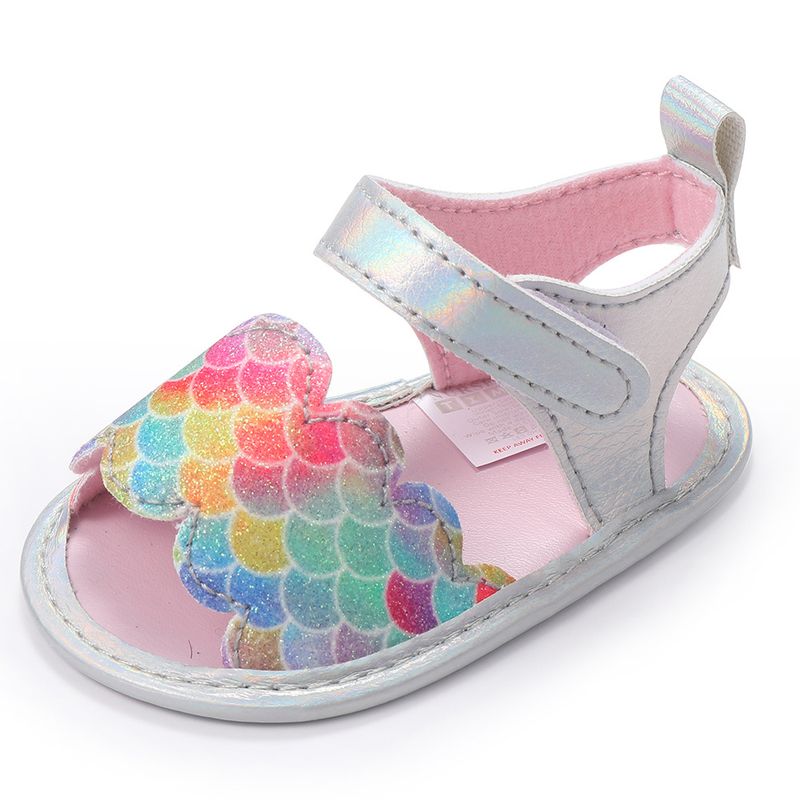 Mutter & Kinder Neue sommer baby schuhe 0-6 monate Klett meerjungfrau baby mädchen sandalen baby schuhe Krabbelschuhe_voghion.com