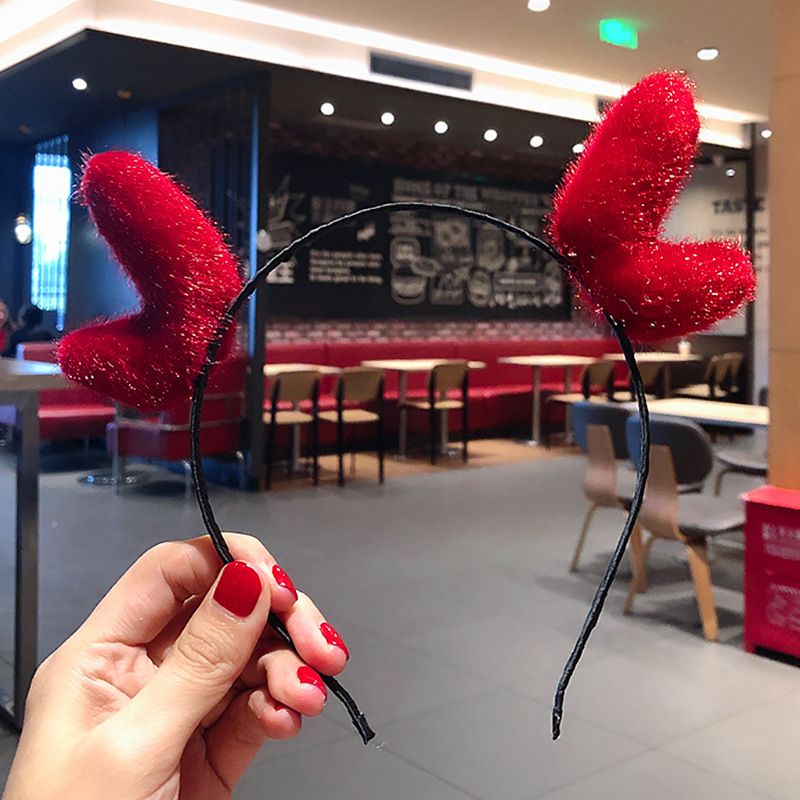 Julepandebånd til voksne børn, udklædningsgevir, kvindelig internetfest, lysende gammel mand, pandebånd med spænde, dekorationer_voghion.com