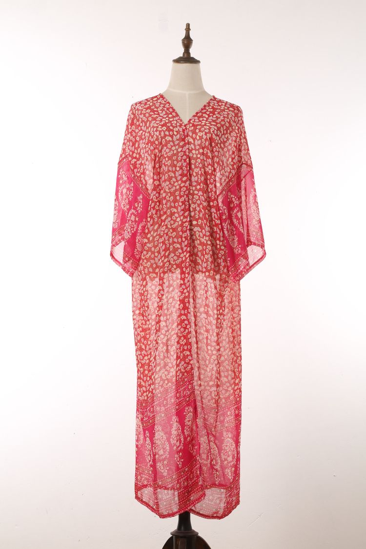 Robe de plage longue, cache-maillot, cardigan, coupe ajustée, vêtements de protection solaire, maillot de bain, chemisier, jupe portefeuille_voghion.com