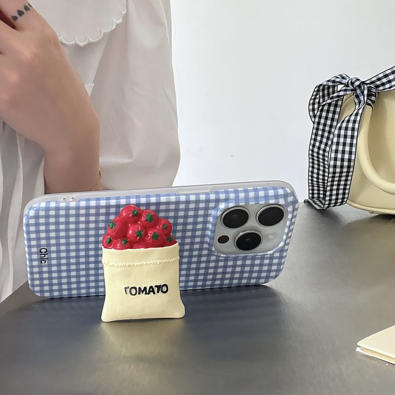 Custodia per cellulare giapponese Waffle per 15promax, supporto per pomodoro Epple 14, iPhone 13, creativo, 12 donne 11_voghion.com