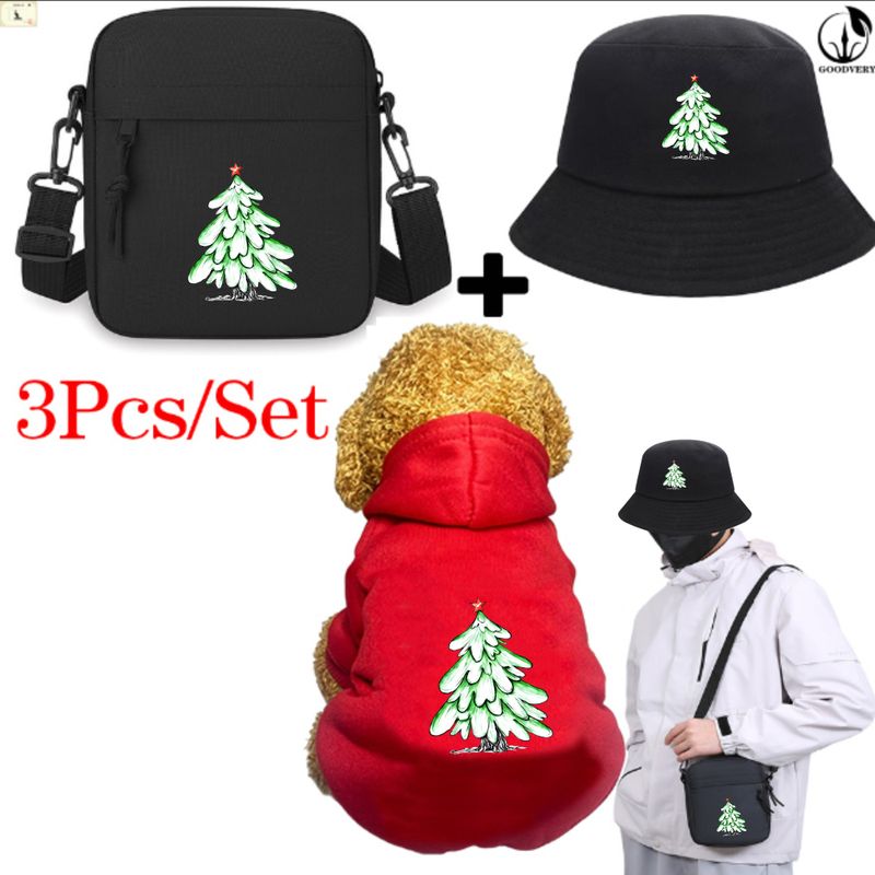 3-teiliges Set mit Taschenmütze mit Tier-Känguru-Muster und lila Sternen, weicher und warmer, bequemer Taschenhut für den Winter, geeignet für Reisen mit Haustieren im Freien, langlebige Haustierausrüstung_voghion.com