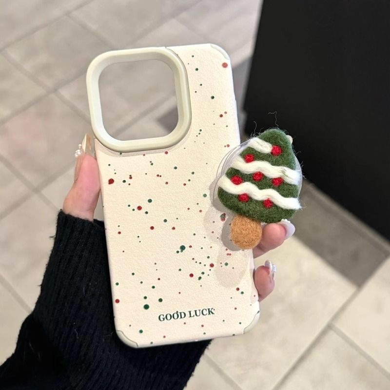 Custodia per iPhone 13 Ladder 12 Pro compatibile con albero di Natale a pois TechGlobe Ins 17 Skin/15 Plus_voghion.com