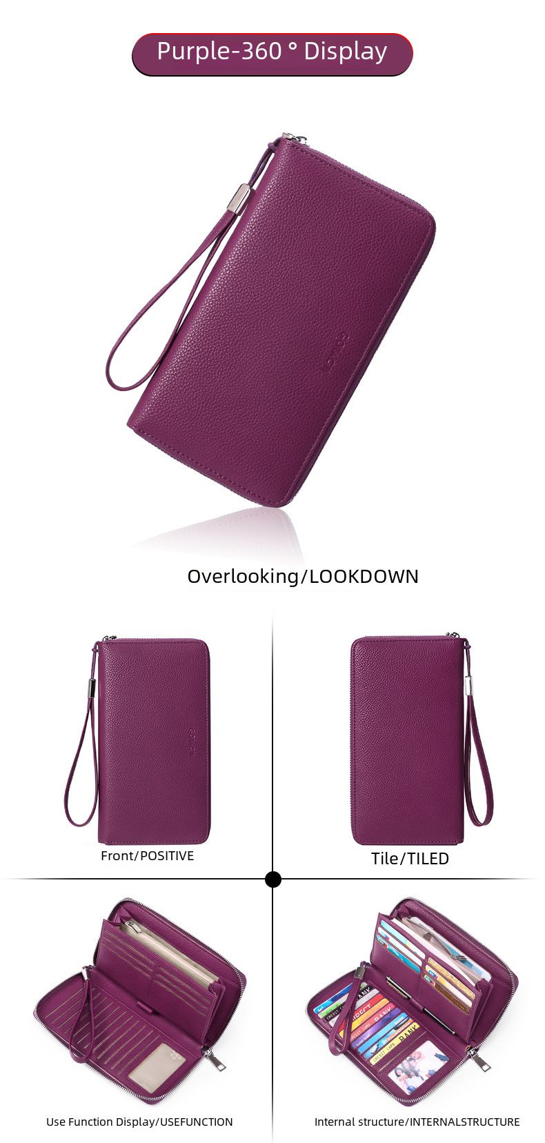 Women's Wallet, Men's Wallet, Rfid Anti-theft Brush, Pu Women's Wallet, Large-capacity Long Women's Multi-slot Wallet_voghion.com