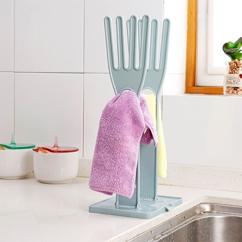 Rag Draining Storage Detachable Rack Rack; Gloves Rack; Rack; Countertop Drying Multifunctional 1pc_voghion.com