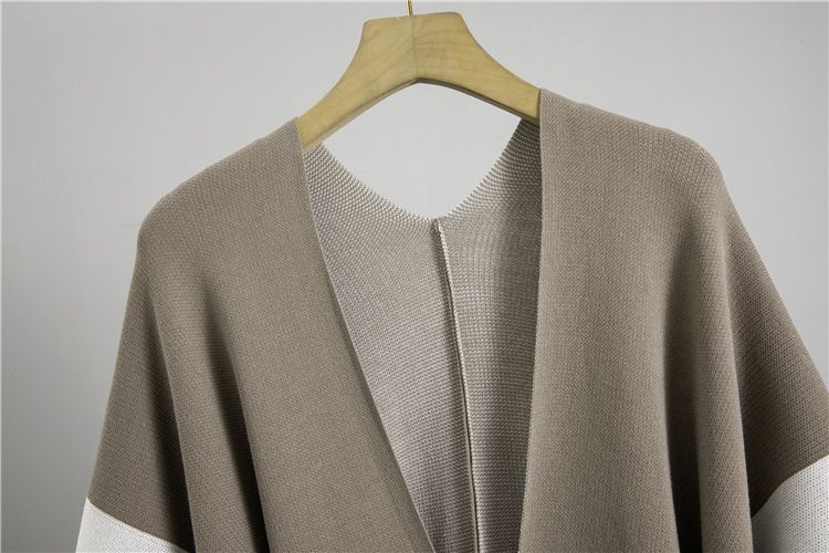 Women's Clothing Fashion Suit Spring And Autumn Loose Casual Knitted Shawl Cardigan Turtleneck Sweater Wide Leg Pants Three Piece Suit_voghion.com