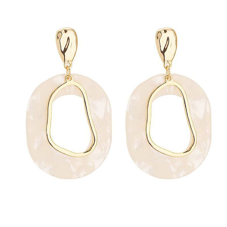Orecchini a cerchio esagerati per donne, eleganti, lunghi, versatili, semplici, geometrici, pendenti._voghion.com