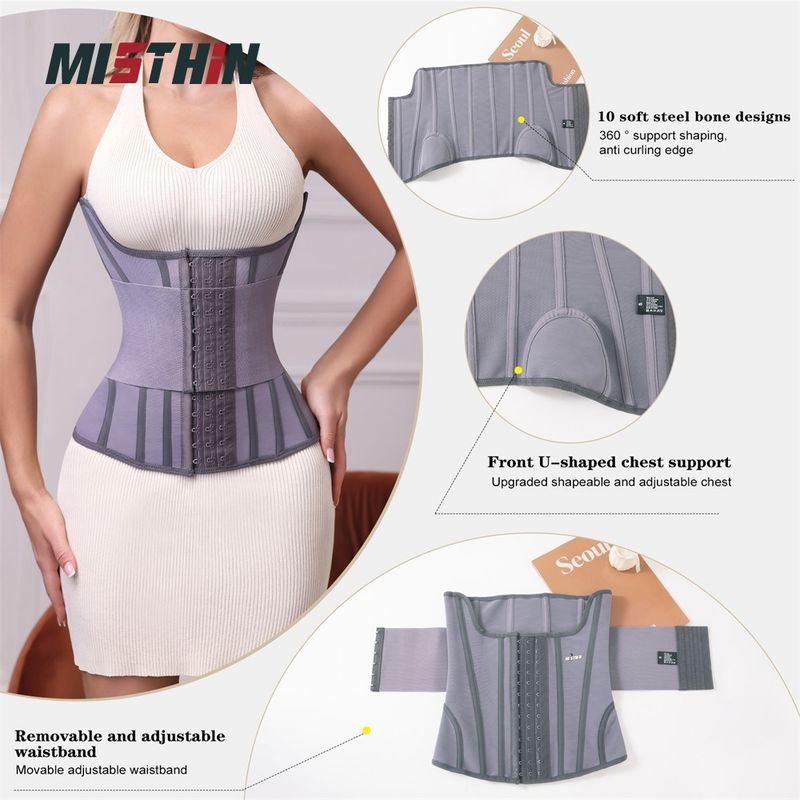 VoleFox Plus Size Waist Trainer Faixa de Barriga Dupla Camada para Controle de Barriga Pós-Parto Modelagem Corporal Cinto de Yoga_voghion.com