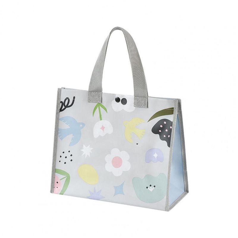 2 Adet Alışveriş Çantası Yeniden Kullanılabilir Saklama Su Geçirmez Katlanabilir Örgülü Saklama Çantası Ev İçin_voghion.com