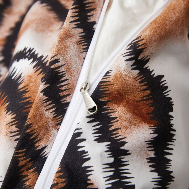 Tiger Pattern Zebra Pattern Animal Quilt Cover Duvet Cover Bedding Three Piece Set_voghion.com