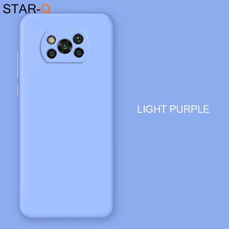 Nova capa de silicone líquido para celular Xiaomi Poco X3 NFC M2 F2 Pro X2 global, capas traseiras protetoras macias originais_voghion.com
