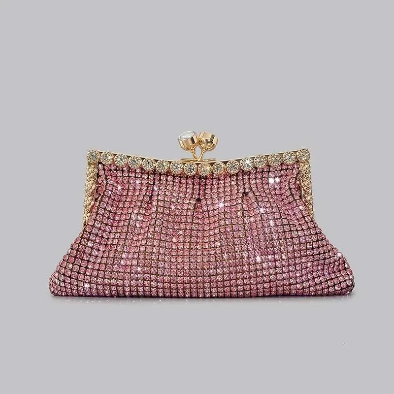 Designer 2025 Fashion Rhinestone Clutch For Women Shinny Dias Evening Party Purses Bag_voghion.com