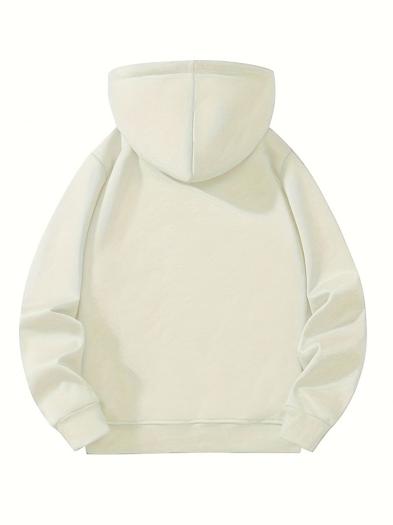 Herrenbekleidung Kapuzenpullover Herren Frühling und Herbst Übergröße Trendy Marke Einfarbig Einfache Dicke Jacke Tops_voghion.com