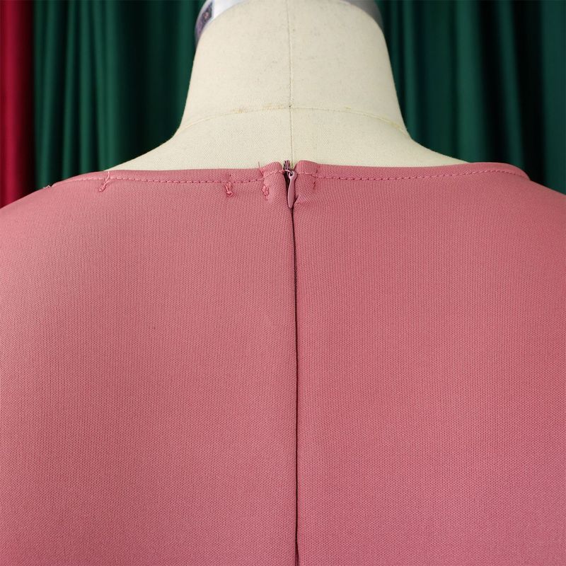 Women's Clothing fashion temperament elegant ruffled solid color hip wrapped _voghion.com