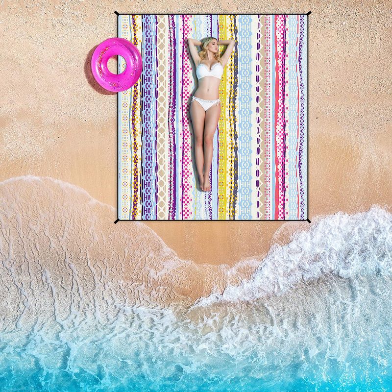 Custom Printed Picnic Mat - Waterproof, Foldable & Portable (200x150cm, Polyester, For Outdoor & Camping)_voghion.com