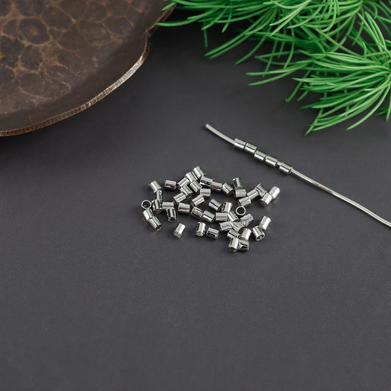 1 Set 2,4*1,5mm Kupfer Einfarbig Poliert Perlen Schmuck Zubehör_voghion.com
