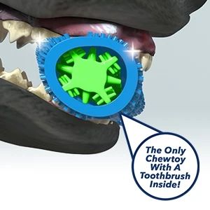 Zahnreinigungsstab für Hunde, lebensmittelecht, aus Gummi, mit Massagefunktion, Zahnbürste, Kauspielzeug, Zahnreinigung für Haustiere mit leichtem Beißdruck_voghion.com