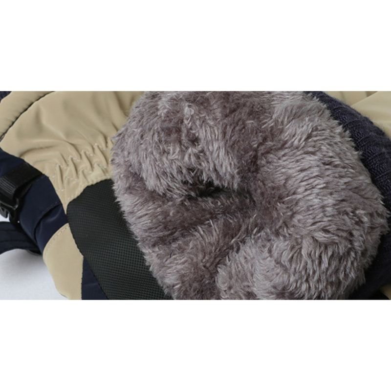 Herren Winterhandschuhe zum Radfahren, Frostschutz, warm, Fleece-gefüttert, verdickt, elektrische Motorradhandschuhe, Damen Outdoor_voghion.com