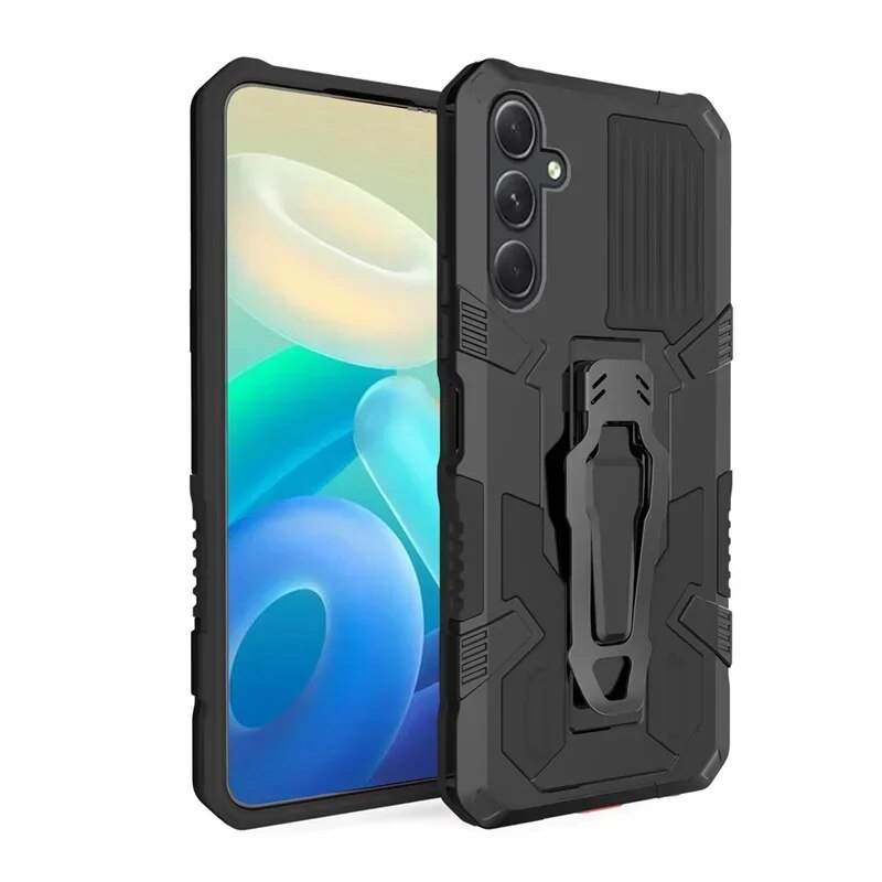 Armor Belt Clip Stand Case For Samsung Galaxy S24 S23 S22 Ultra FE Plus Shockproof Protective Cover Fundas Capa Shell_voghion.com