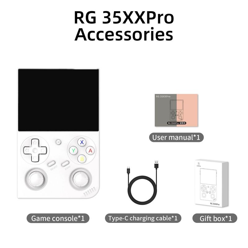 Console de jeu portable sans fil HD RG 35XXpro Open Source, double joystick rétro, connexion au téléviseur Arcade_voghion.com