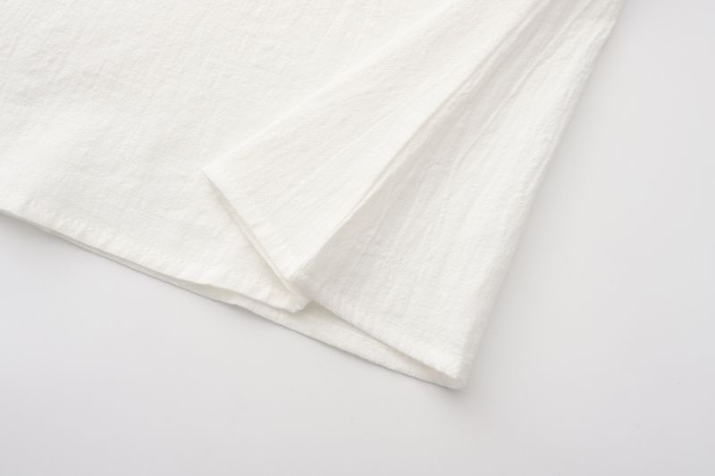 Completo da donna europeo e americano, primavera ed estate 2025, in cotone e lino, senza maniche, due pezzi, con camicia e gonna lunga da donna con spalline sottili._voghion.com