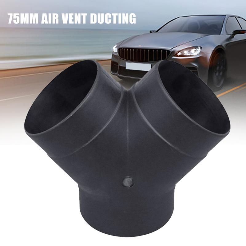 75mm Vent Ducting Y Piece Elbow Pipe Outlet Exhaust Connector for Eber Spaecher Air For Diel Parking Heater Car_voghion.com