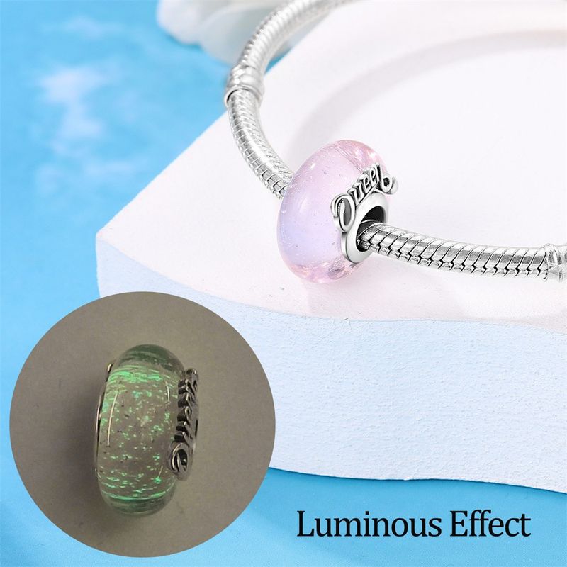 Gioielli da donna con perline di vetro luminose, ciondolo Queen, nuovo bracciale con perline in argento placcato rame e famiglia Pan_voghion.com