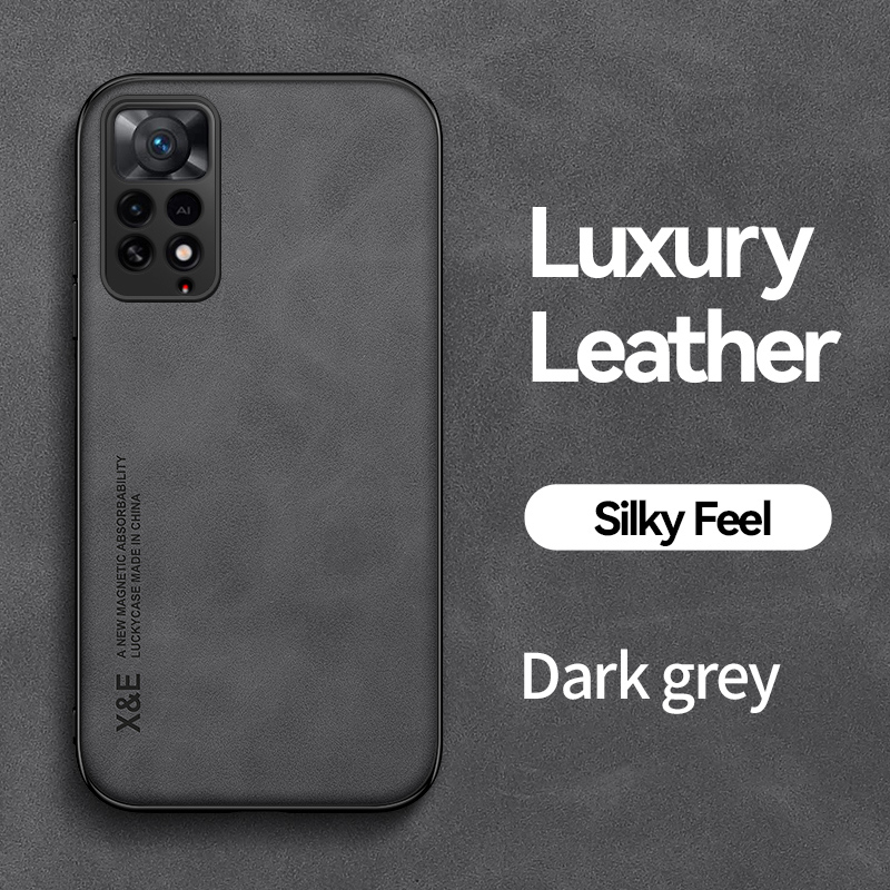 Luksus retro skinnveske til Xiaomi Redmi Note 11 Pro 11S 10S 10 11T Pro 9 9s K50 K40 K30 10C myk silikonrammetelefon_voghion.com