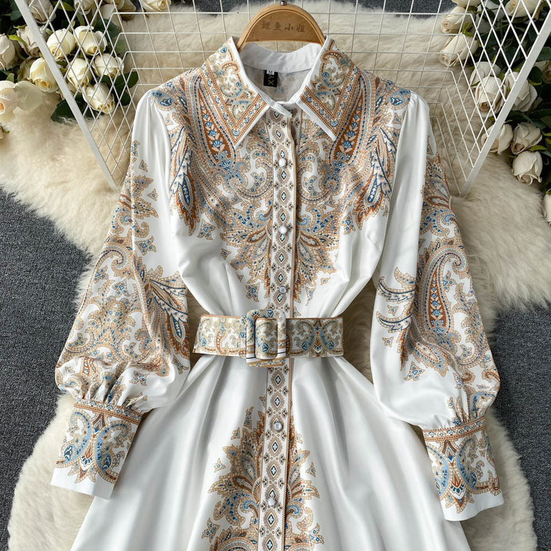 Women's fashion haute couture French waist dress_voghion.com