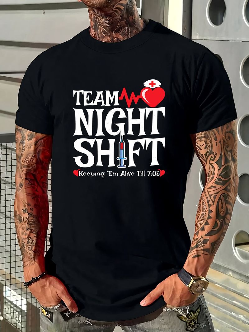 Équipe de nuit - Sac à dos grande capacité pour infirmière de nuit, imprimé, unisexe, souple, extensible, élégant, confortable, style streetwear, polyvalent_voghion.com