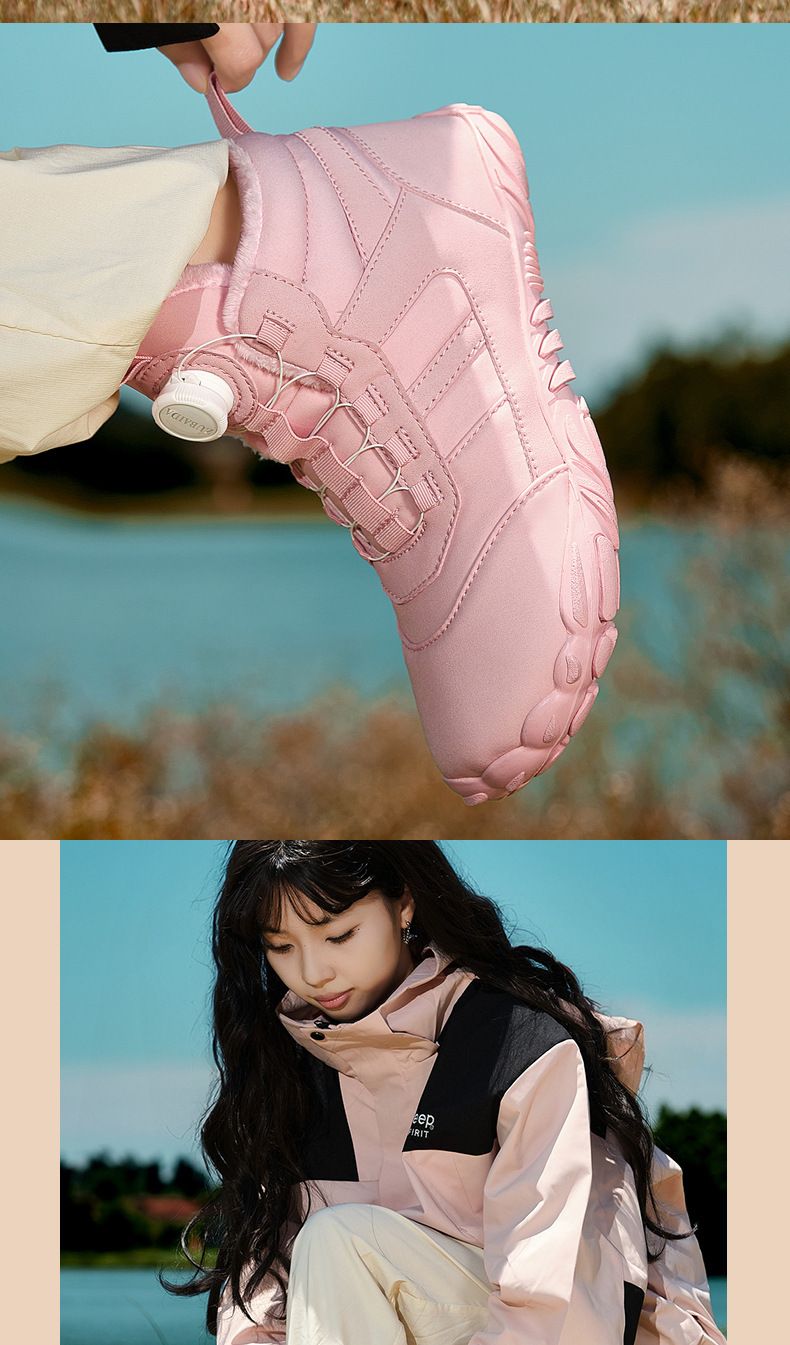 Winter New Cross-Border Snow With Fleece Lining, Thickened Warm Shoes For Men Women, Casual And Comfortable Couple's_voghion.com