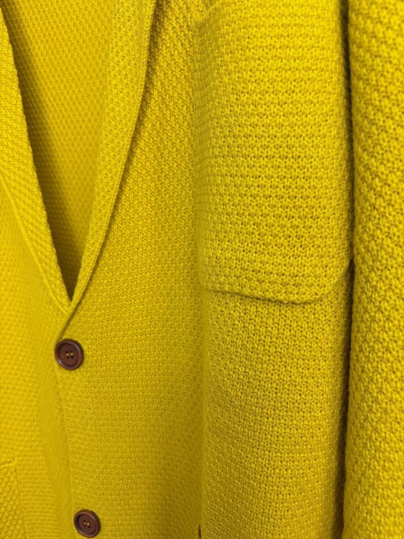 Men's Notch Lapel Knit Blazer – Lightweight Modal Blend Cardigan For Smart Casual & Office Wear_voghion.com