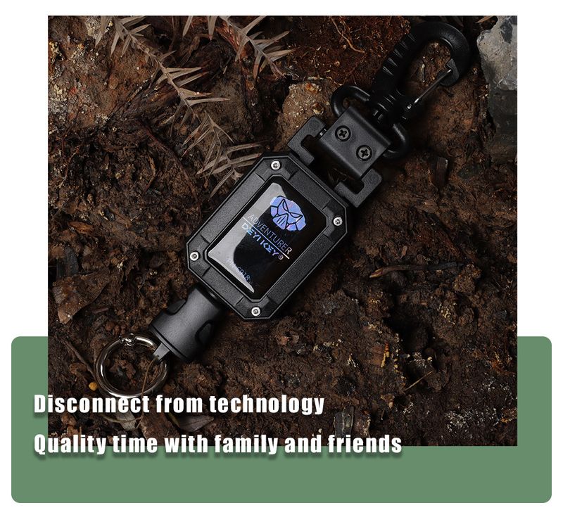 Einziehbarer Schlüsselanhänger für den Außenbereich, hohe Rückstellkraft, leicht zu öffnender Verschluss, Anti-Verlust-Funktion, elastischer Kordelzug, Verlängerungsschnur, leicht zu ziehen_voghion.com