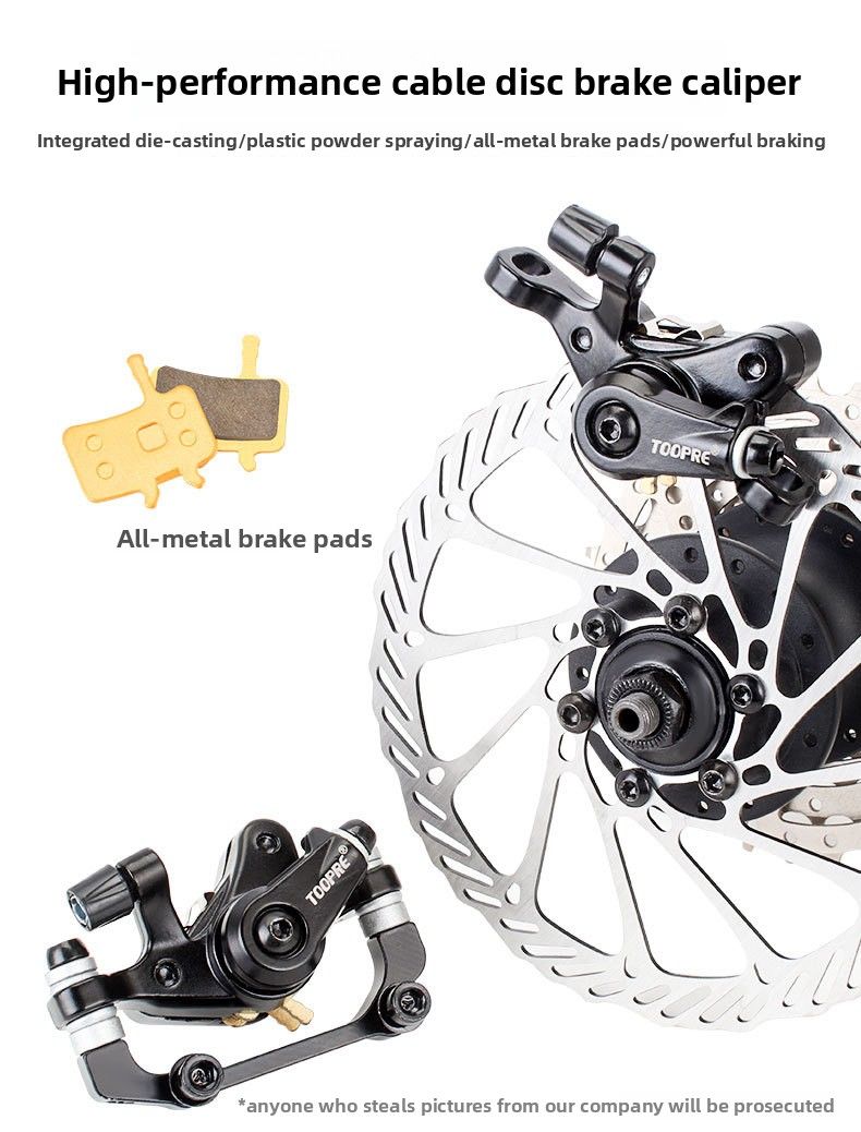 Mountainbike-Scheibenbremsen-Zubehör, Umbausatz für E-Bikes, Universal-Fahrradbremssattel für Vorder- und Hinterrad_voghion.com