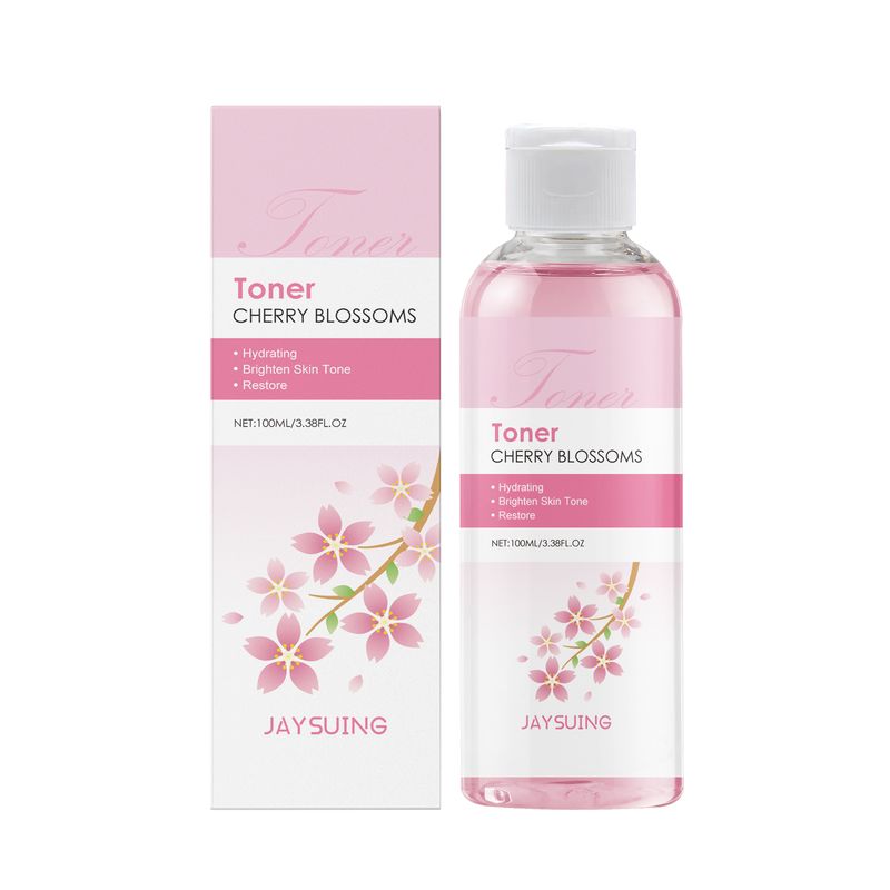 Sakura Gesichtswasser, tiefenwirksam feuchtigkeitsspendend, feuchtigkeitsspendend, Ölkontrolle, verbessert Trockenheit, verjüngend, straffend, aufhellend, Kirsche_voghion.com