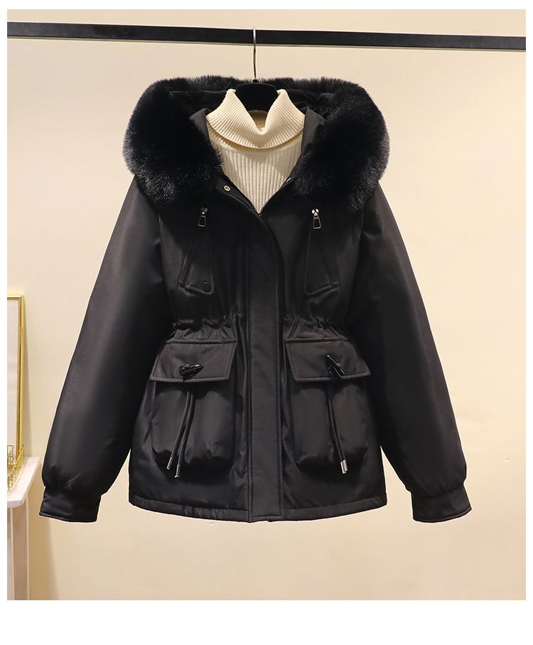 Cross border cow horn buckle faction overcomes women's loose 2024 winter clothing, small stature Korean version with_voghion.com