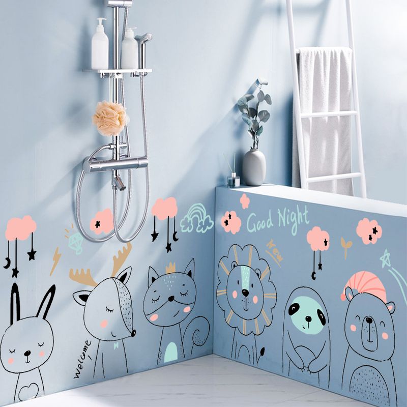Linie tier cartoon kinderzimmer PVC CH81385 kindergarten dekoration lion schlafzimmer wand aufkleber_voghion.com