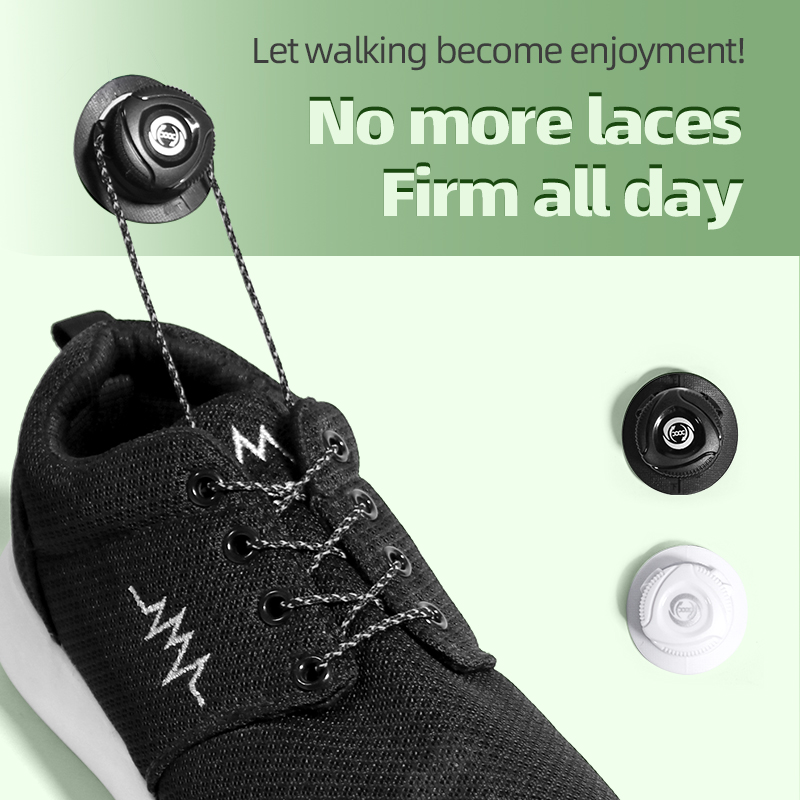 Scarpe Lacci per scarpe da ginnastica con corda elastica girevole con fibbia automatica per scarpe da ginnastica senza lacci con chiusura rapida_voghion.com