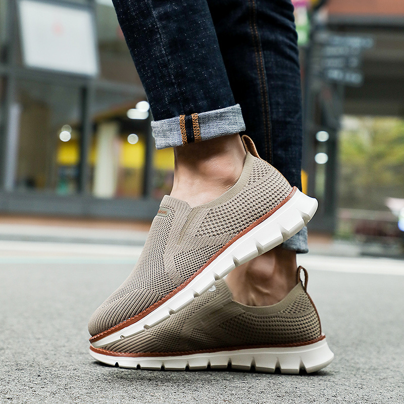 Scarpe da corsa da uomo Scarpe da passeggio Scarpe da ginnastica Tessuto di tela Supporto per l'arco plantare Scarpe da ginnastica comode e traspiranti_voghion.com