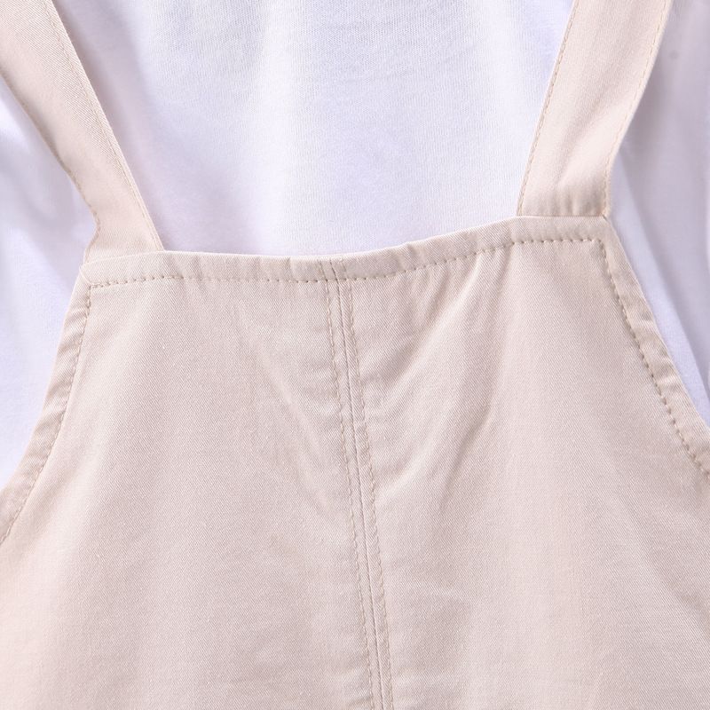 Conjunto de dos piezas de pantalones con banda trasera coreana para bebé de un año de edad, de manga corta y cara sonriente, para verano de 2024_voghion.com