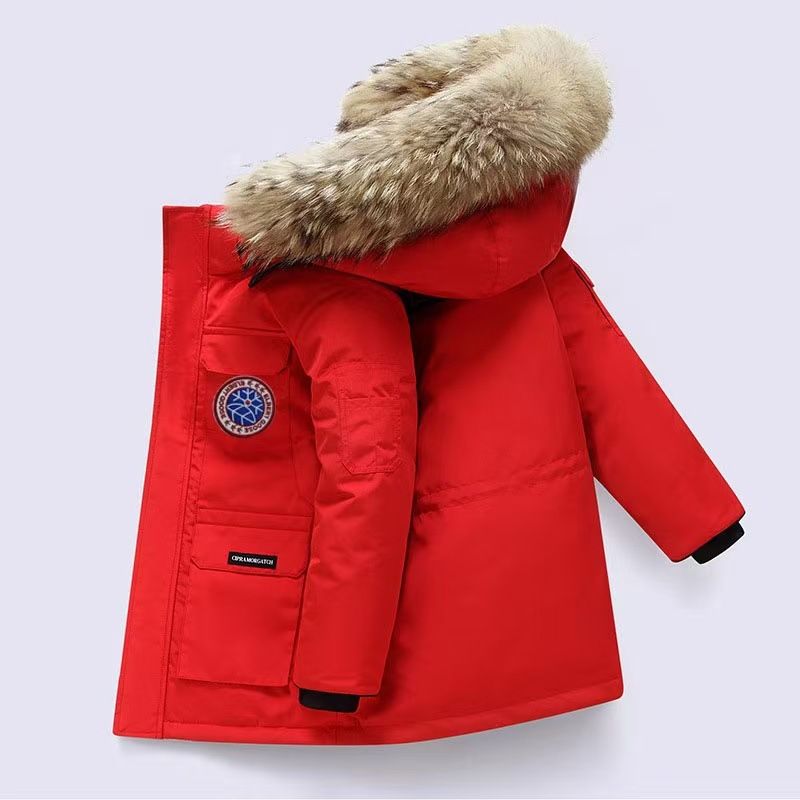 New Albert Goose 08 Children's Down Jacket Expedition Style Thick Windproof Winter Parka Parent Child Wear Children's_voghion.com