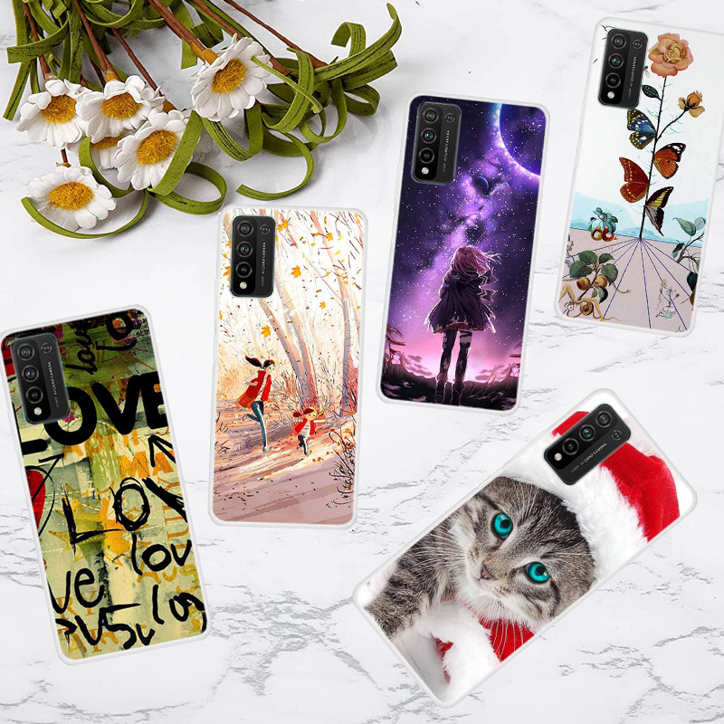 Geeignet für Huawei Honor Youth Phone Case Transparent TPU Cartoon Painting 10X Lite_voghion.com